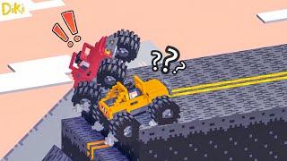 Fancade Drive Goldenland gameplay - the red car is out of control