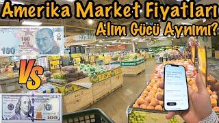 Amerikada Market Fiyatları  Alım Gücü Türkiyeden Fazlamı?  ₺ Vs $