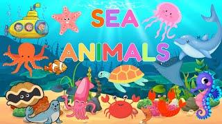 Sea Animals (with video) | Kids Vocabulary | Learn English for kids | English educational video