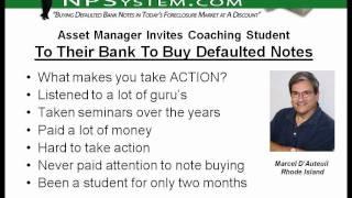 Note Buying Terry Bontemps Coaching Student Gets Invited To Bank To Buy Defaulted Notes - Part 1
