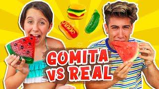 GOMITA GIGANTE vs COMIDA REAL  ¡EXTREMO! GIANT GUMMY vs REAL | Alejo Igoa