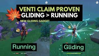 GLIDING IS PROVEN BETTER? Open-World Traversal | Red Feather Fan Inazuma Gadget