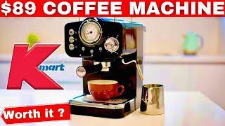 $ 89 Kmart Coffee Machine Review | Worth it ?