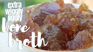 BEEF ONLY BONE BROTH RECIPE | warning: extreme wiggle jiggle ensured