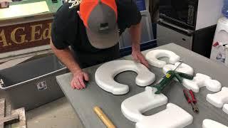 How to attach HDU Corafoam dimensional lettering to a sign - Signs by Van