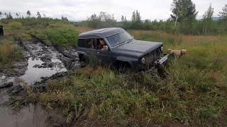 Тестируем в болоте Nissan Safari, UAZ Patriot, Suzuki Jimny, Daihatsu Rocky.  OffRoad