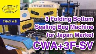 Fully automatic 3 folding bottom sealing bag making machine (Indonesia VIP customer)｜Chao Wei