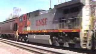 Two BNSF Monster Freight Trains Meeting In Flagstaff, Arizona, USA