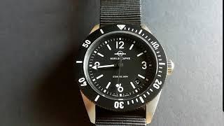 Horloscaphe diver watch made in France.