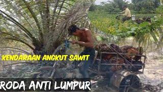 Gerobak sawit ban anti lumpur