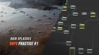 Practical VOPS #1 - Rain Splashes - Houdini Beginner Tutorial