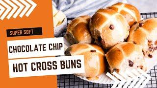 Chocolate Chip Hot Cross Buns