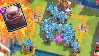 Clash Royale 15 GOLEMS! NEW WORLD RECORD! MOST GOLEMS ON MAP- MASS GOLEM GAMEPLAY!