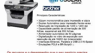 Infosolar: Multifuncional Brother DCP-8080DN (Duplex e Rede) - R$ 1.832,00