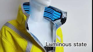 CYBERPUNK Edgerunners David Martinez Cosplay Costume Jacket With Luminous Collar