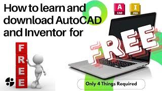 Free AutoCAD & Autodesk Inventor: Download & Learn Tutorial for Beginners