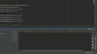 No cached version of com.android.tools.build available for offline mode