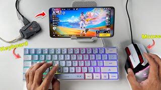 Keyboard or mouse se mobile phone me free fire PC(computer) ke jaise kaise khele full setup tutorial