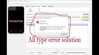 All type error solution mobile  flashing tool| runtime error sp flash tool