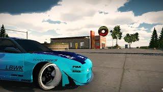 car parking multiplayer nissan 180SX 628HP drift setup