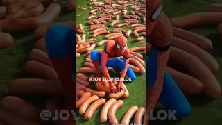 Spider-Man vs Venom vs Captain America #trending #shorts #spiderman #jokes