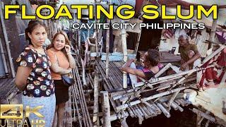 These People Live Above Water | Life Inside a Floating Slum in Cavite City, Philippines [4K] 