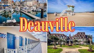 Deauville France  4K HDR Walking Tour Walk Summer 2024 Plage Deauville Normandie