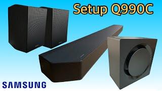 Install and Setup Samsung Q990c Soundbar, Subwoofer and Rear Speakers - Best Soundbar 2023