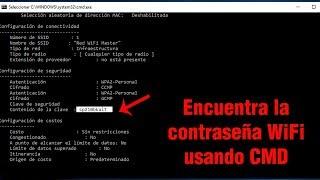 Ver contraseñas WiFi guardadas en Windows 10