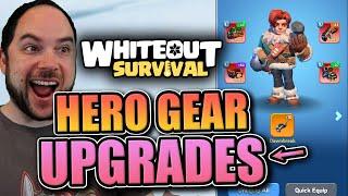 Hero Gear Upgrades! [finally spending mithril and essence stones] SvS Prep in Whiteout Survival