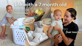 FIRST TIME MOM VLOG  postpartum hair loss, fender bender, pulling to stand, sunday reset!