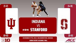 Indiana vs No. 24 Stanford | NCAA Women's Basketball | 11.17.24