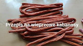 Przepis na wieprzowe kabanosy.