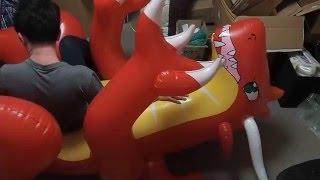 IW red dragon inflatable ride and deflate