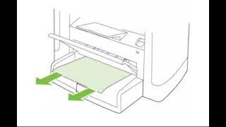 Устраните замятия из областей входного лотка HP LaserJet M1120