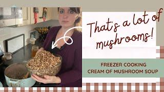 Freezer Cooking! Easy and Delicious Cream of Mushroom Soup! | Real Homestead Kitchen