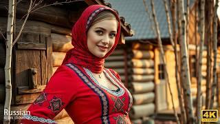4K AI Art Lookbook｜Russian AI Beauty in Vibrant Folk Sarafan