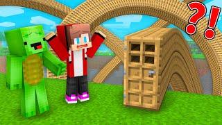 How Mikey and JJ Found CURSED DOOR in Minecraft ? - Maizen