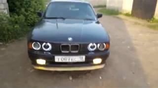 Фары под HELLA BLACK. Ангельские глазки своими руками. диски R17 на BMW E34