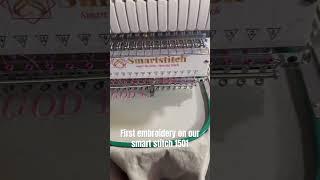 First time embroidering on our smart stitch 1501!!! #smartstitch #embroidery #godisgood