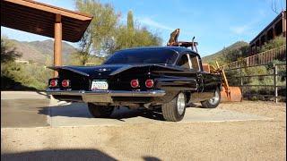 1960 Chevrolet Chevy Biscayne in Black & 496 CI Engine Sound on My Car Story with Lou Costabile