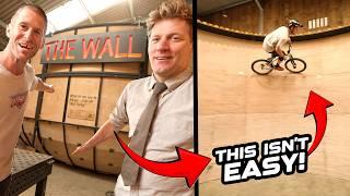 RIDING A MOUNTAIN BIKE ON COLIN FURZE WALL OF DEATH ISN'T EASY!