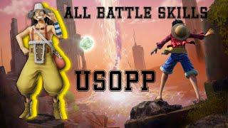 USOPP ALL BATTLE SKILLS | ONE PIECE ODYSSEY