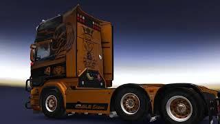 ETS2 v1 32   Scania RJL Tuning V8 Sound + Interior + Skin EAGLE Edition   YouTube 360p