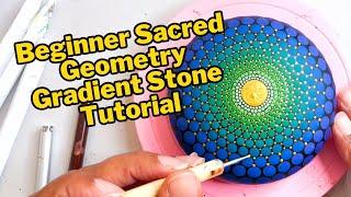 Easy Step-By-Step 4" Sacred Geometry Mandala Tutorial by MandalaDoc | Dot Mandala Painting