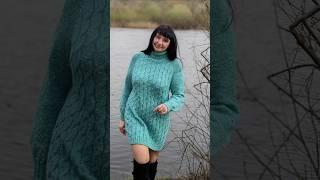 Сукня спицями #knitting #knit #sweaterdesign #handmade #shorts #cardigan #crochet #knitpattern