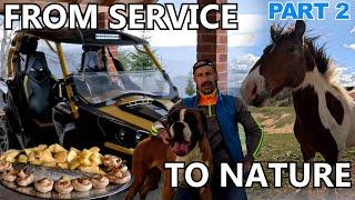 FROM SERVICE TO NATURE WITH MY CAN-AM COMMANDER 1000 ️ | Camping With Dogs & Wild Horses (Part 2)