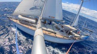 [75 MIN] SLOW TV ASMR OCEAN SOUND- Relax while sailing on the ocean!  Sailing Vessel Delos