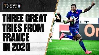 Three unbelievable tries from France v Ireland in 2020 | Guinness Six Nations