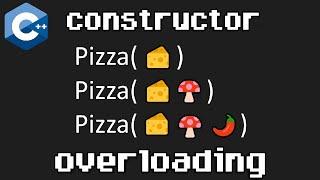 C++ CONSTRUCTOR OVERLOADING explained easy ‍